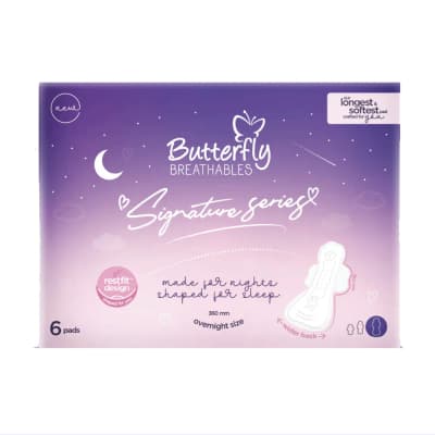 Butterfly Breathables Signature Series Overnight Pads