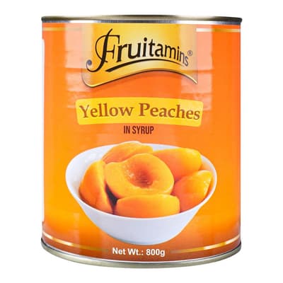 Fruitamins Yellow Peaches In Syrup