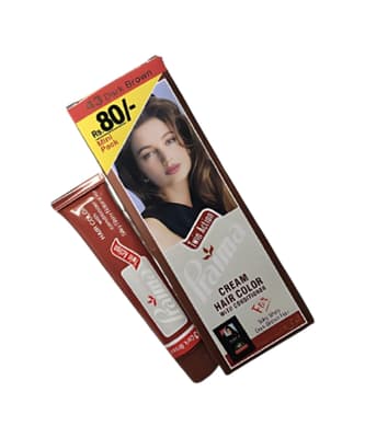 Praima Cream Hair Color With Conditioner 43 Dark Brown