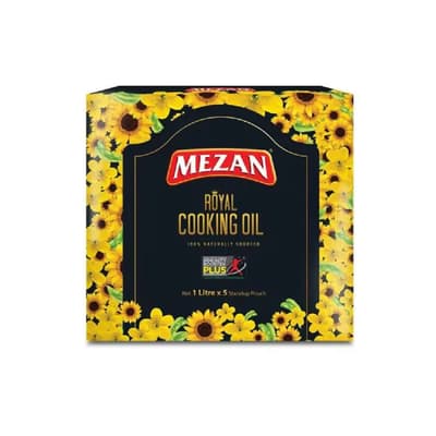 Mezan Royal Doy Cooking Oil Pouch 1 lt (Pack of 5)