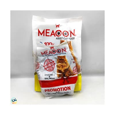 Adult Cat Food Premium Quality Chicken & Salmon Promotion Get 1 Free 400gm Pack