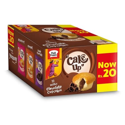 Peek Freans Cake Up 12 Milky Chocolate Cupcakes