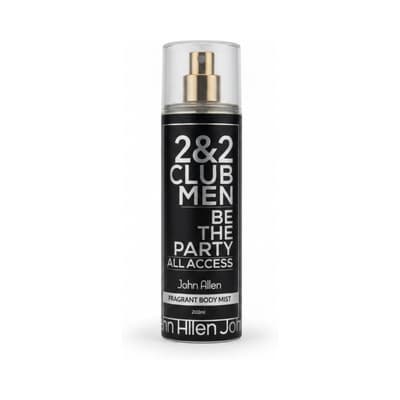 2&2 Club Men Be The Party All Access John Allen Fragrant Body Mist