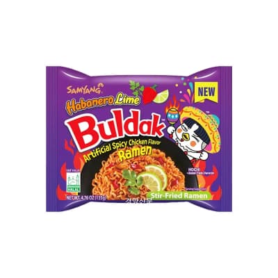 Samyang Buldak Habanero Lime Artificial Spicy Chicken Flavor Stir-fried Ramen