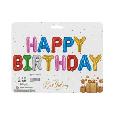 Happy Birthday Foil Balloons