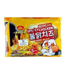 Korean Spicy Chicken Cheese Buldak Instant Fried Noodles 5 Packs