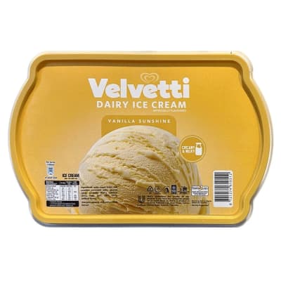 Walls Velvetti Dairy Ice Cream Vanilla Sunshine
