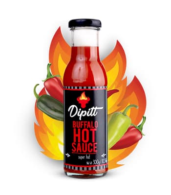 Dipitt Buffalo Hot Sauce Super Hot
