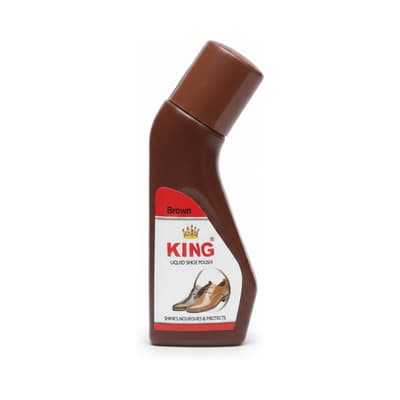 King Liquid Shoe Polish Brown