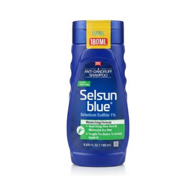 Selsun Blue Anti-dandruff Shampoo Selenium Sulfide 1% Moisturizing Formula For Dry Scalp & Hair 6.09 Fl Oz