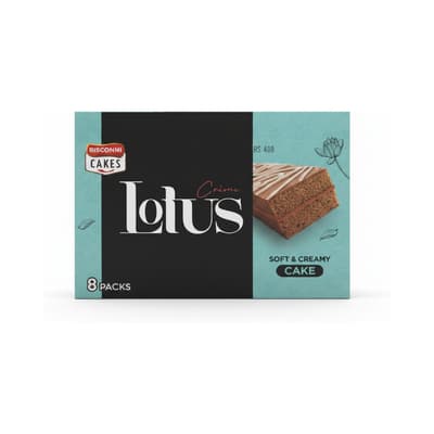 Bisconni Cakes Lotus Crème Soft & Creamy Cake 8 Packs