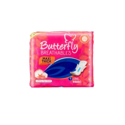 Butterfly Breathables Maxi Thick Cottony Top Sheet 9 Long