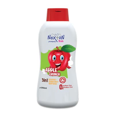 Nexton Kids 3in1 Shampoo Conditioner Body Wash Apple Crunch