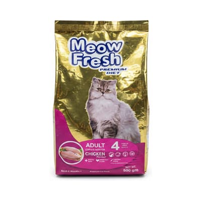 Meow Fresh Premium Diet Adult Complete Nutrition Chicken Flavour Cat Food