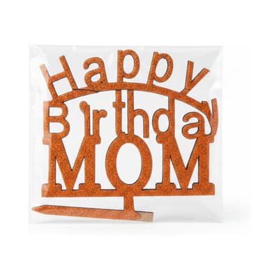 Happy Birthday Mom Cake Topper