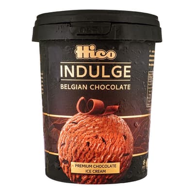 Hico Indulge Belgian Chocolate Premium Chocolate Ice Cream
