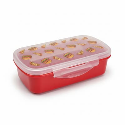 Bento Lunch Box With Fast Food Design
