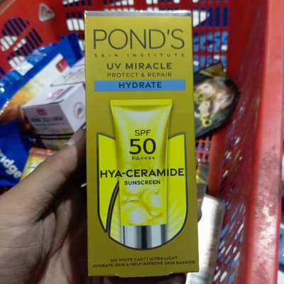Ponds Uv Miracle Protect & Repair Hydrate Hya-ceramide Sunscreen Spf 50