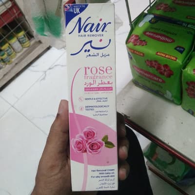 Nair™ Hair Remover Cream with Baby Oil, Rose