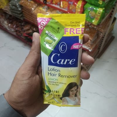 Care Lotion Hair Remover Lemon With Free Shampoo Sachet