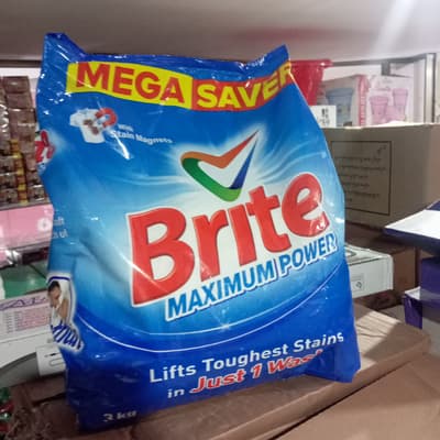 Brite Maximum Power Detergent Powder 1 Wash