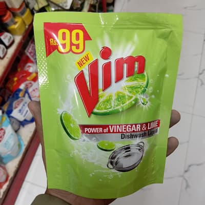 Vim Dishwash Liquid Power Of Vinegar & Lime