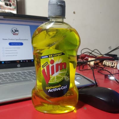 Lemon Vim Dishwash Active Gel Lasts 2x Longer