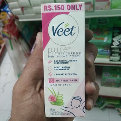 Veet Pure Hair Removal Cream Normal Skin Rose & Freesia Fragrance