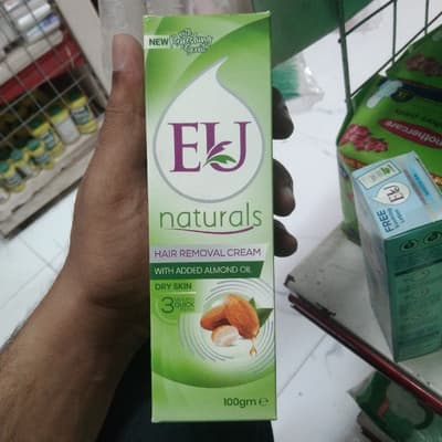 Eu Naturals Hair Removal Cream With Added Almond Oil Dry Skin