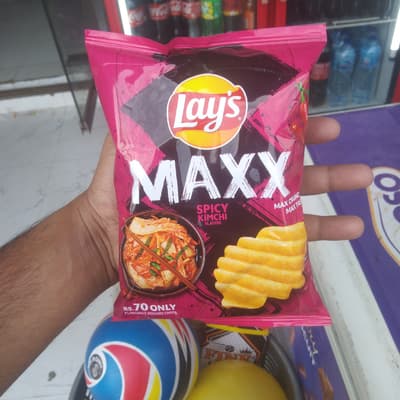 Lay's Maxx Spicy Kimchi Flavor Potato Chips
