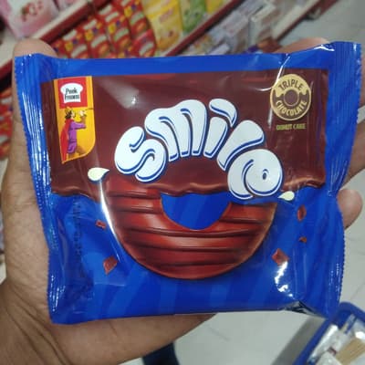 Smile Triple Chocolate Donut Cake