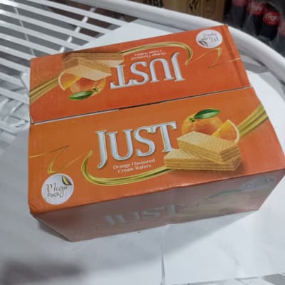 JUST Orange Flavoured Cream Wafers