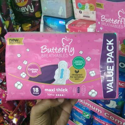 Butterfly Breathables Maxi Thick Long Pads